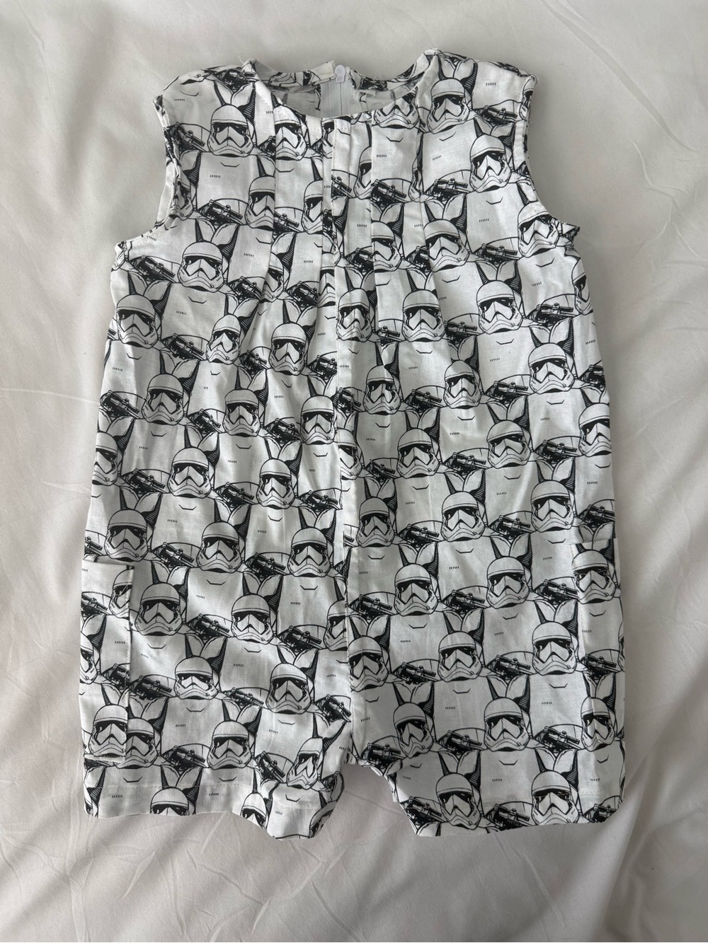 Star Wars Stormtrooper Romper 18-24 Months Disney Cotton Black White